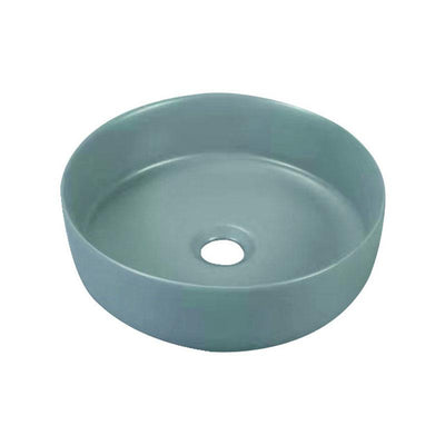 Round Above Counter Fine Ceramic Concrete Grey Basin 355x355x120mm
