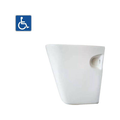 Wall Hung Gloss White Fine Ceramic Basin 550x425x160mm