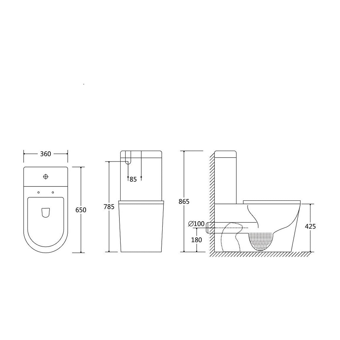 Bobby Rimless Back To Wall Toilet Suite