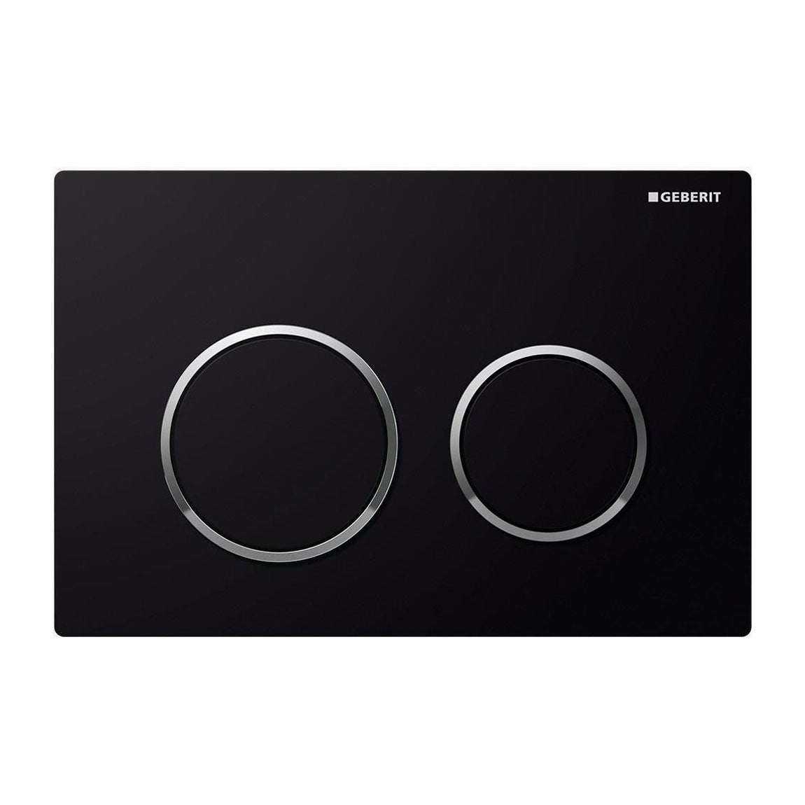 Geberit Kappa Round Dual Flush Plate & Buttons-Black And Chorme