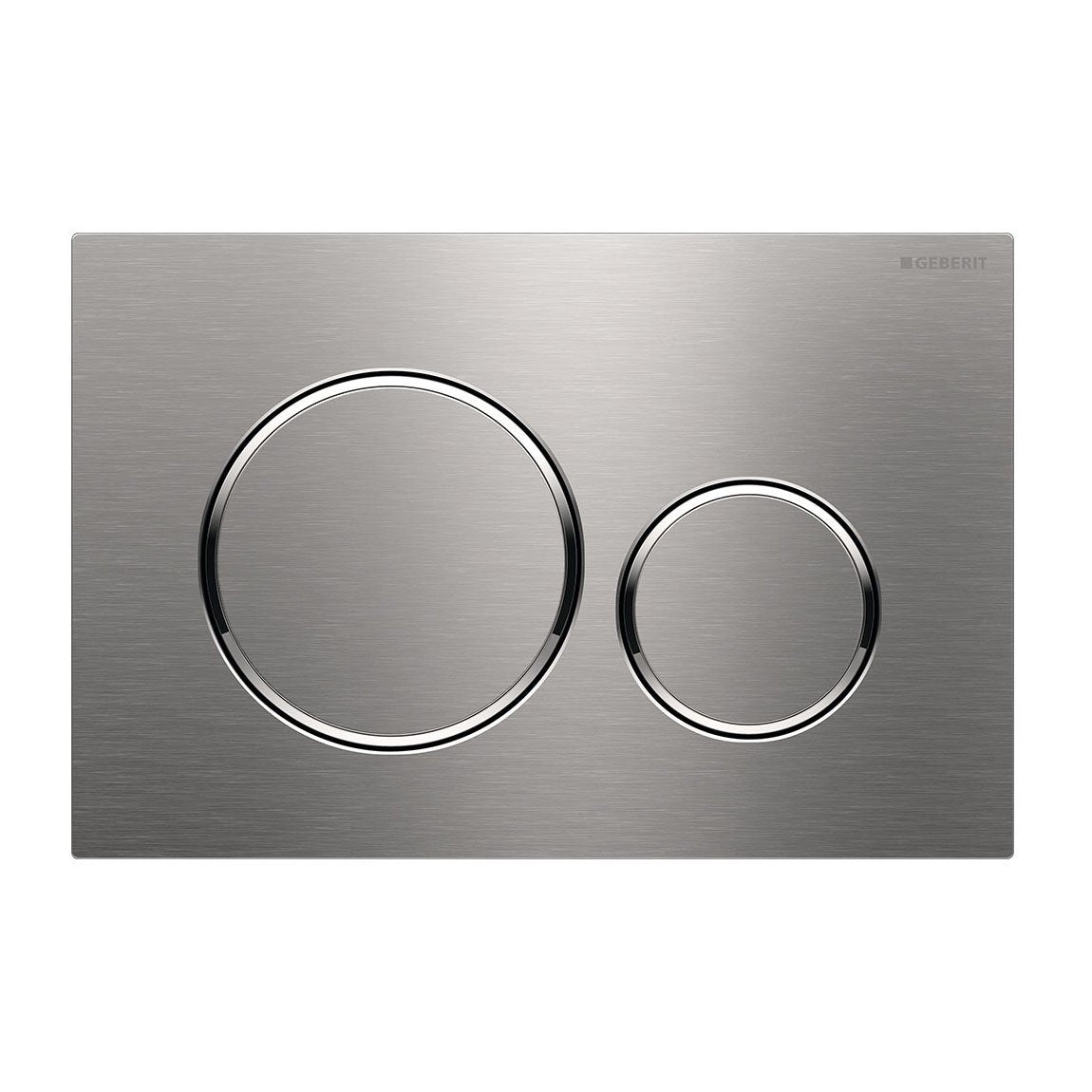 Geberit Sigma Round Dual Flush Plate & Buttons-Brushed Stainless Steel And Chorme