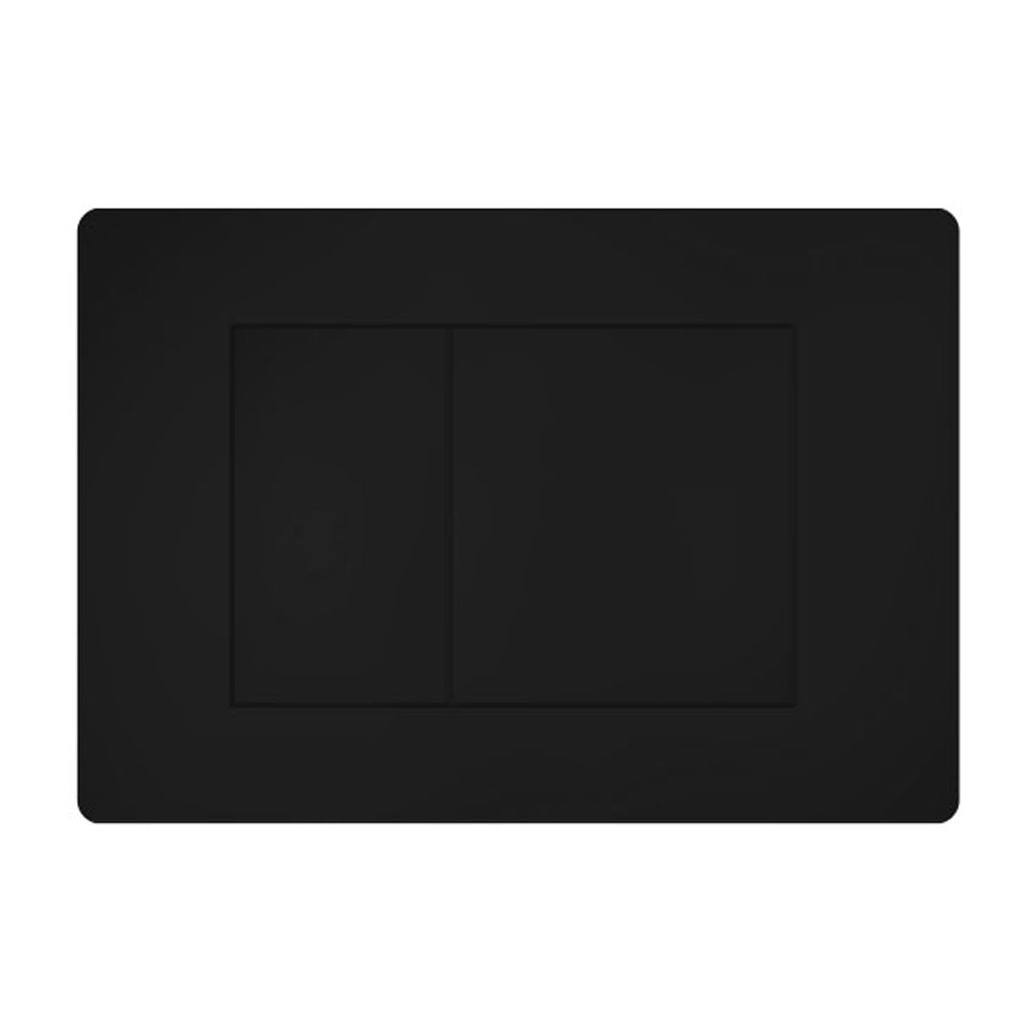 Square Dual Flush Plates Black