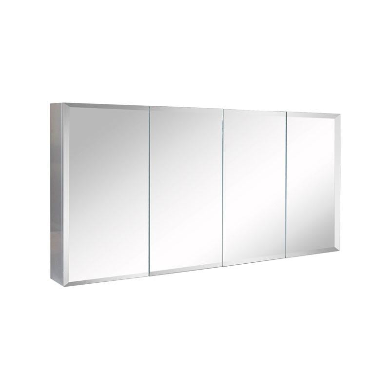 Bathroom Bevel Edge MDF Polyurethane white  Four Doors 1200* 720*150mm