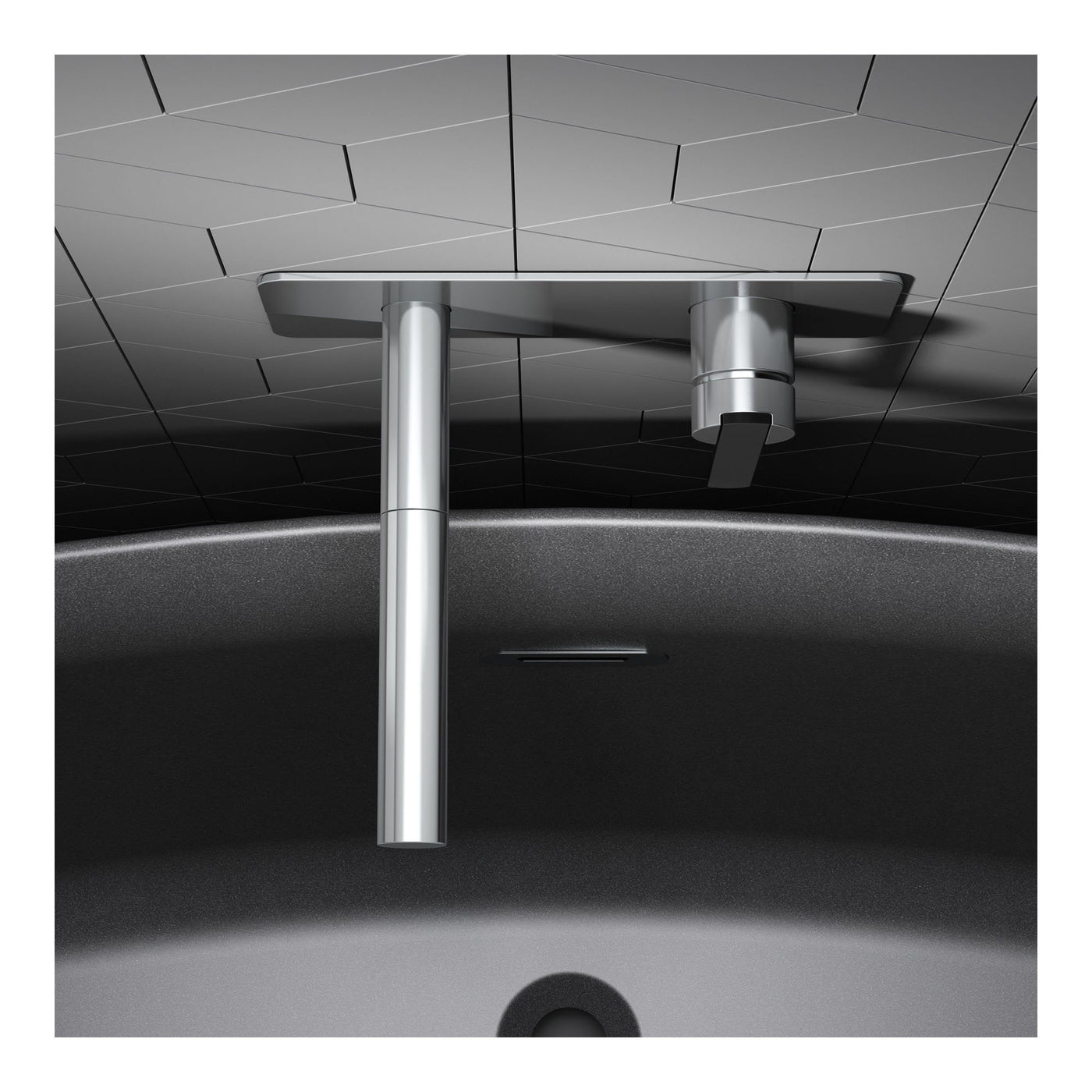 Venus Wall Basin/Bath Mixer With Led