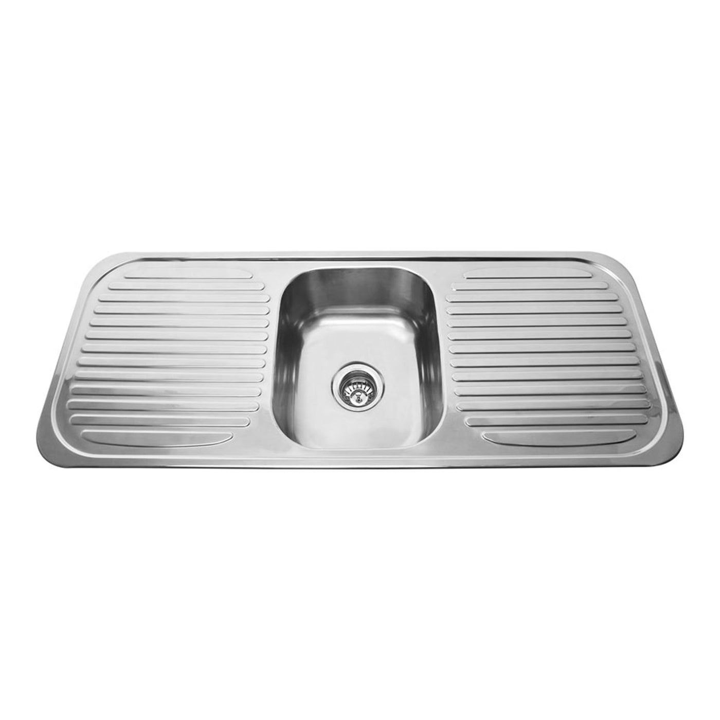 Ground Single Bowl With Double Drainer Sink