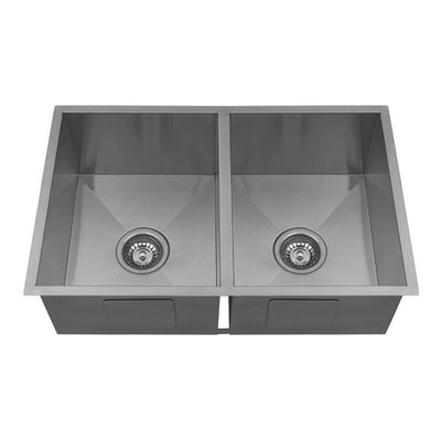 Earth Quad Under/Overmount Double Bowl Sink