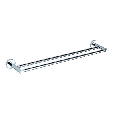Round Double Towel Rail 600mm